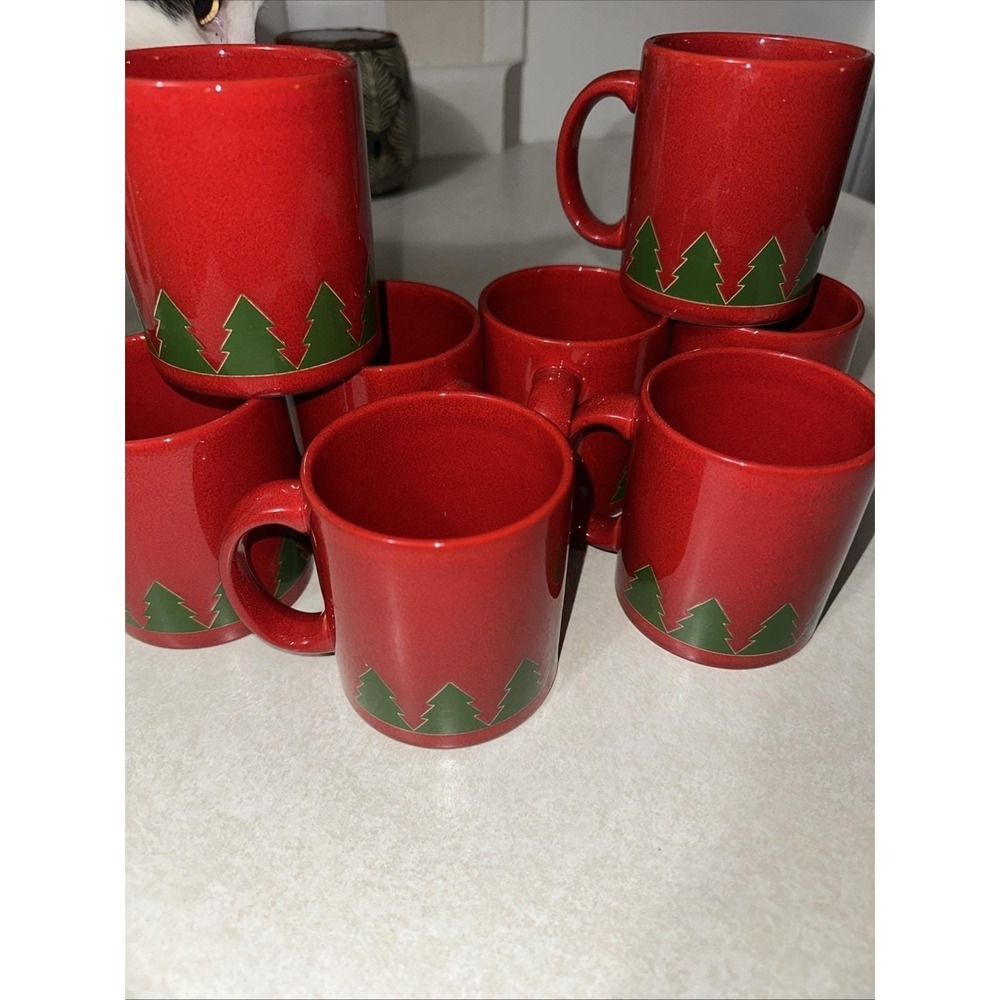 VTG FIVE (8) WAECHTERSBACH CHRISTMAS TREE MUGS